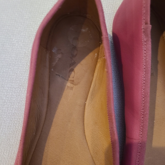 Coach Mauve Pink Leather Ballet Flats - Picture 4 of 7